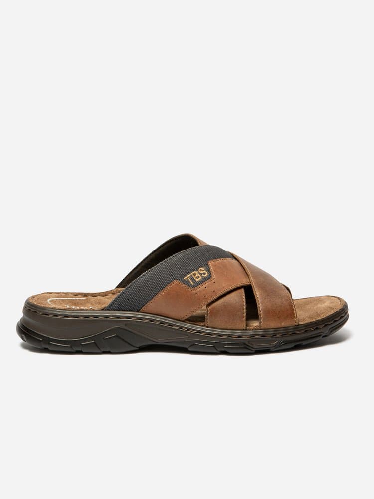 Mules Jacquie pour Homme - Couleur marron - TBS - Pointure 41