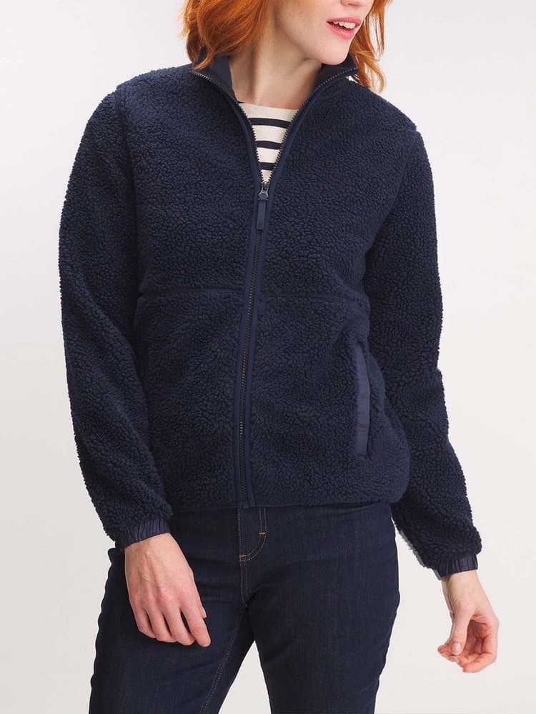 Sweat zippé Ambrazip19032 - Couleur bleu marine - Pour Femme - TBS - Taille S