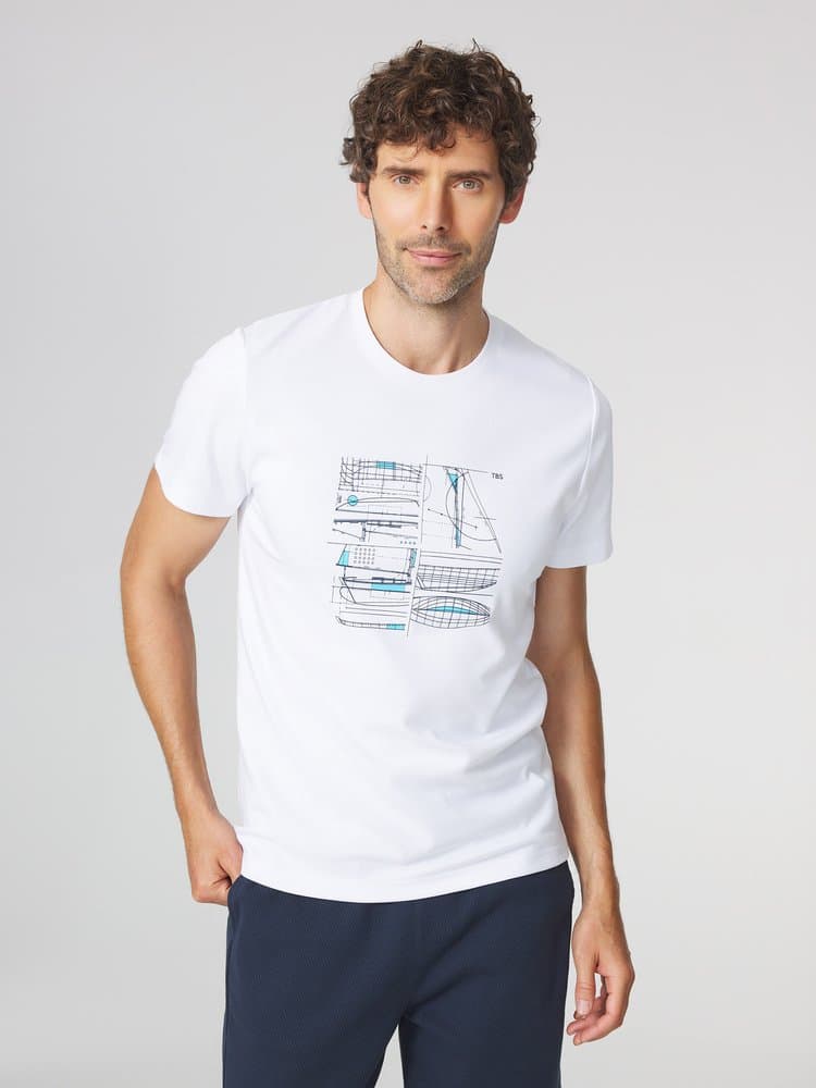 T-shirt manches courtes Stanytee - Couleur blanc/ecru - Pour Homme - TBS - Taille 3XL