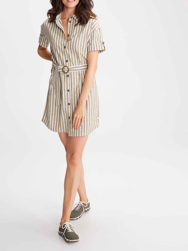 Robe courte Bahiarob19138 - Couleur vert - Pour Femme - TBS - Taille 40