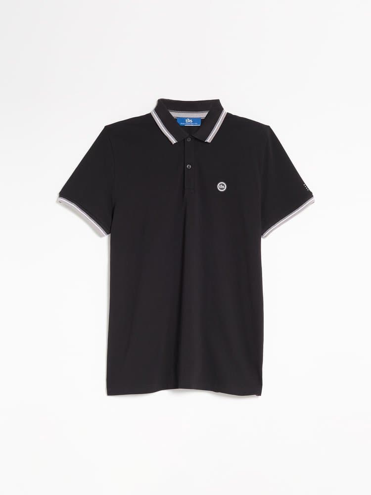 Polo manches courtes Yvanepol - Couleur noir - Pour Homme - TBS - Taille M