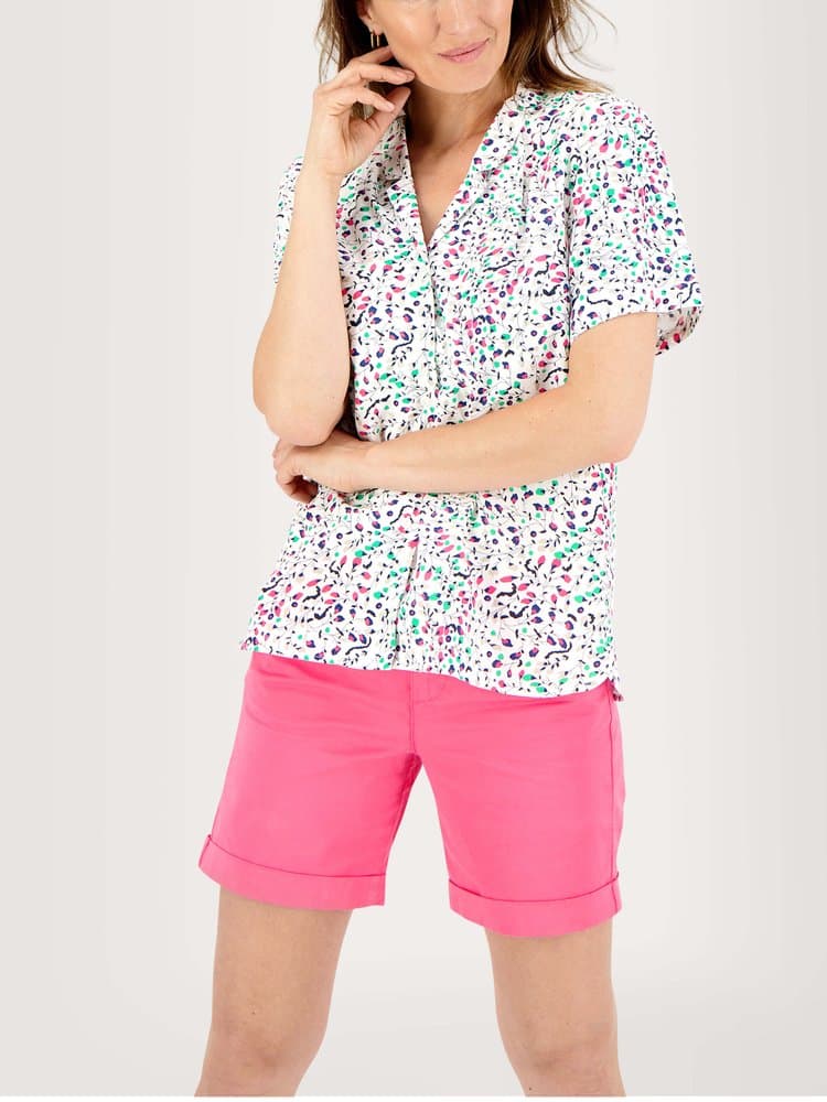 Chemise manches courtes Lizzacha - Couleur blanc/ecru - Pour Femme - TBS - Taille 42