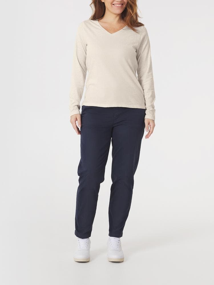 T-shirt manches longues Adinalon - Couleur blanc/ecru - Pour Femme - TBS - Taille L