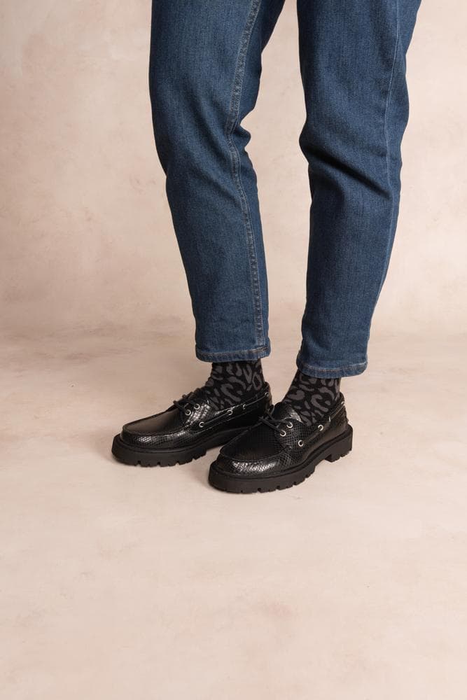 Chaussures bateau Lazaria pour Femme - Couleur noir - TBS - Pointure 41