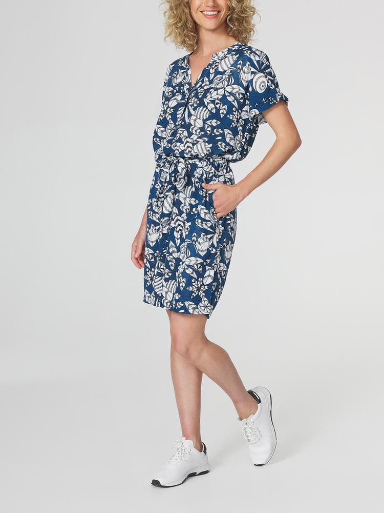 Robe courte Janierob - Couleur bleu marine - Pour Femme - TBS - Taille 44