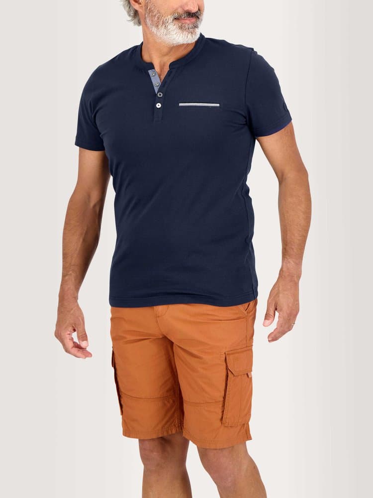 T-shirt manches courtes Blaketee - Couleur bleu marine - Pour Homme - TBS - Taille S