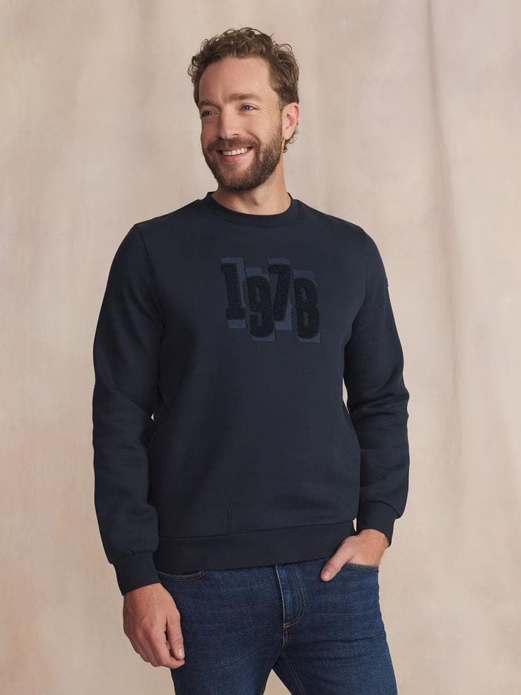 Sweat Abramron - Couleur bleu marine - Pour Homme - TBS - Taille 3XL