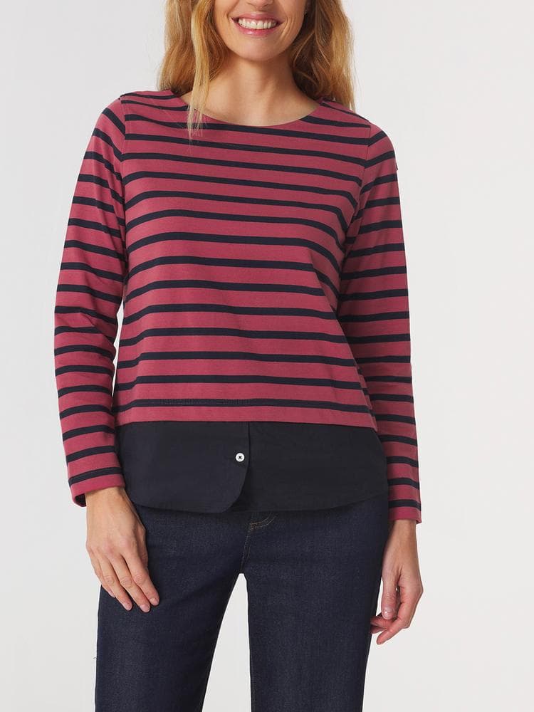 Sweat Aliyaron - Couleur rose/rouge - Pour Femme - TBS - Taille XL