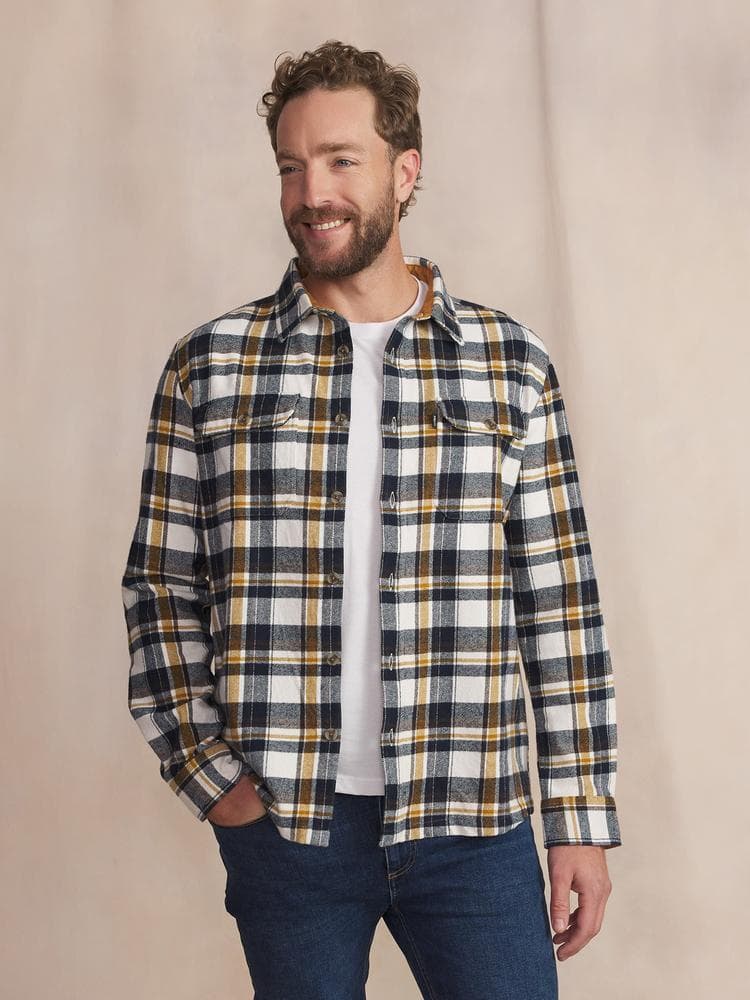 Chemise manches longues Actuasur - Couleur marron - Pour Homme - TBS - Taille 4XL