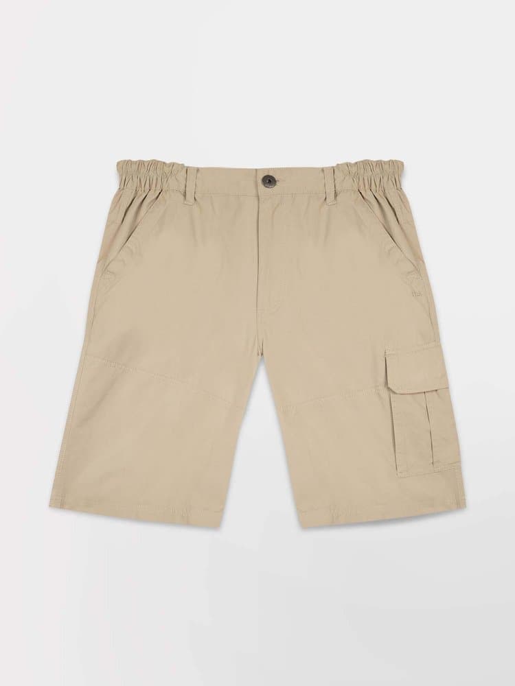 Bermuda ceinture semi-élastiquée avec passants Fuppaber - Couleur beige - Pour Homme - TBS - Taille 48