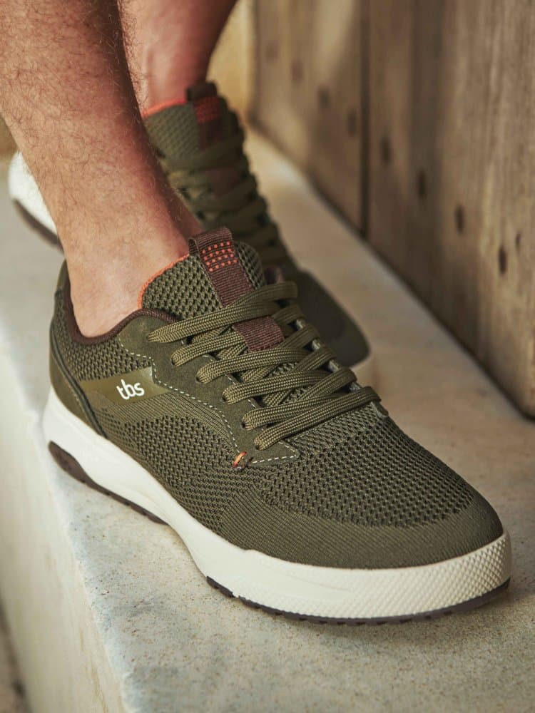 Tennis toile Neopole pour Homme - Couleur vert - TBS - Pointure 44