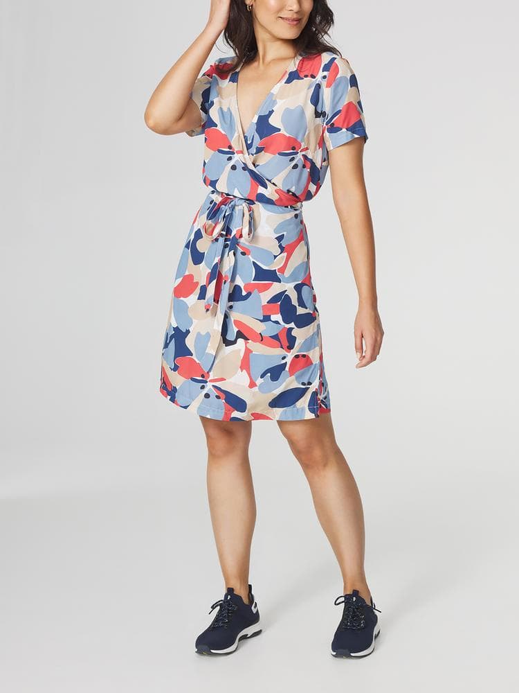 Robe courte Aglearob - Couleur bleu - Pour Femme - TBS - Taille 40