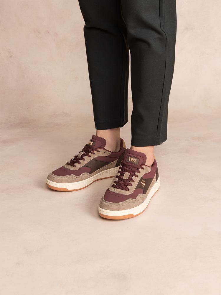 Baskets Almeria pour Femme - Couleur rose/rouge - TBS - Pointure 41