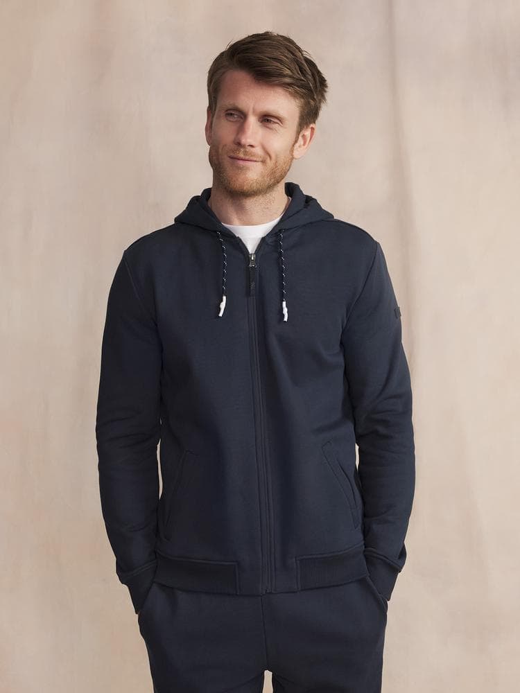 Sweat zippé Julinzip - Couleur bleu marine - Pour Homme - TBS - Taille 3XL