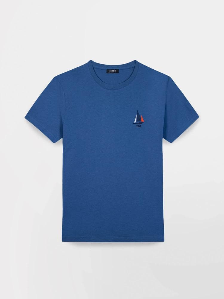 T-shirt manches courtes Selsotee - Couleur bleu - Pour Homme - TBS - Taille M