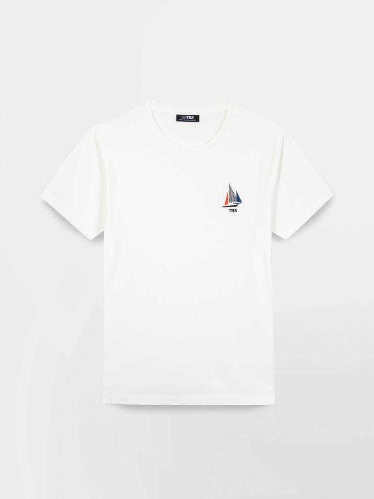 T-shirt manches courtes Selsotee - Couleur blanc/ecru - Pour Homme - TBS - Taille 3XL