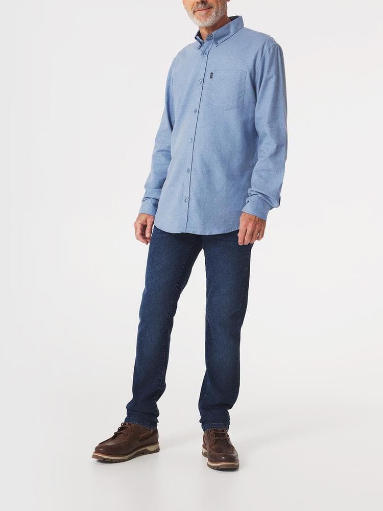 Chemise manches longues Berliche - Couleur bleu - Pour Homme - TBS - Taille M