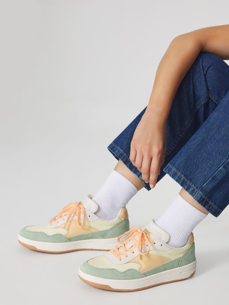 Tennis toile Almeria pour Femme - Couleur rose/rouge - TBS - Pointure 41