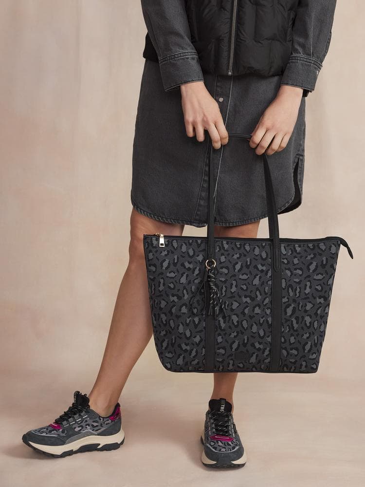 Sac cabas Jazacaba19184 - Couleur noir - Pour Femme - TBS - Taille TU