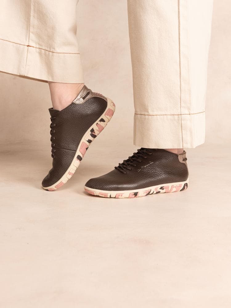 Tennis hautes Juhayna pour Femme - Couleur marron - TBS - Pointure 40