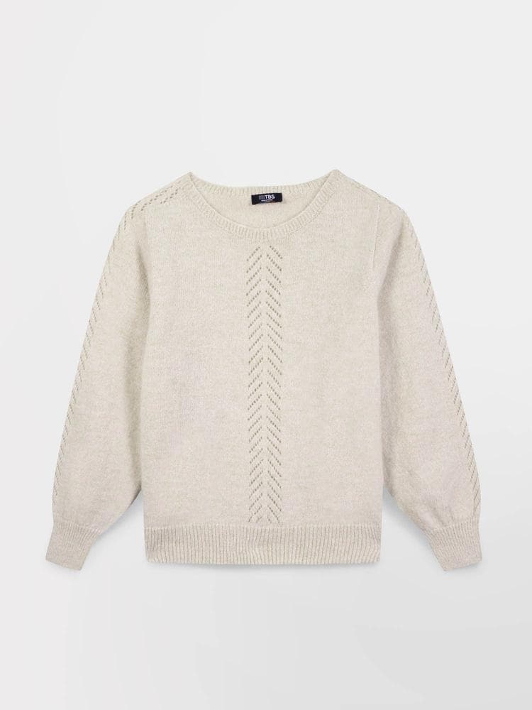 Pull fabriqué en France Victoire - Couleur blanc/ecru - Pour Femme - TBS - Taille XXL