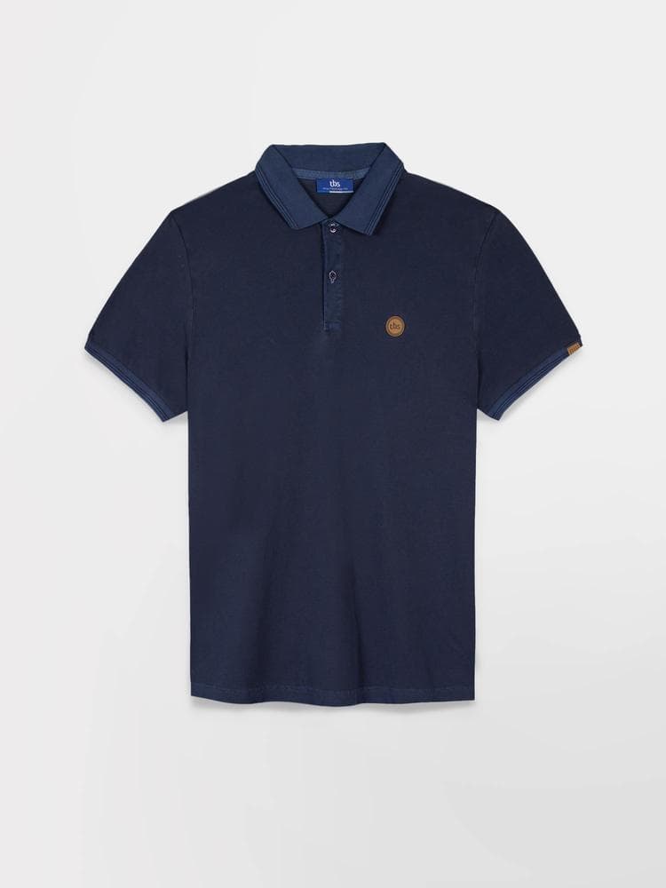 Polo manches courtes Jairopol - Couleur bleu marine - Pour Homme - TBS - Taille XL