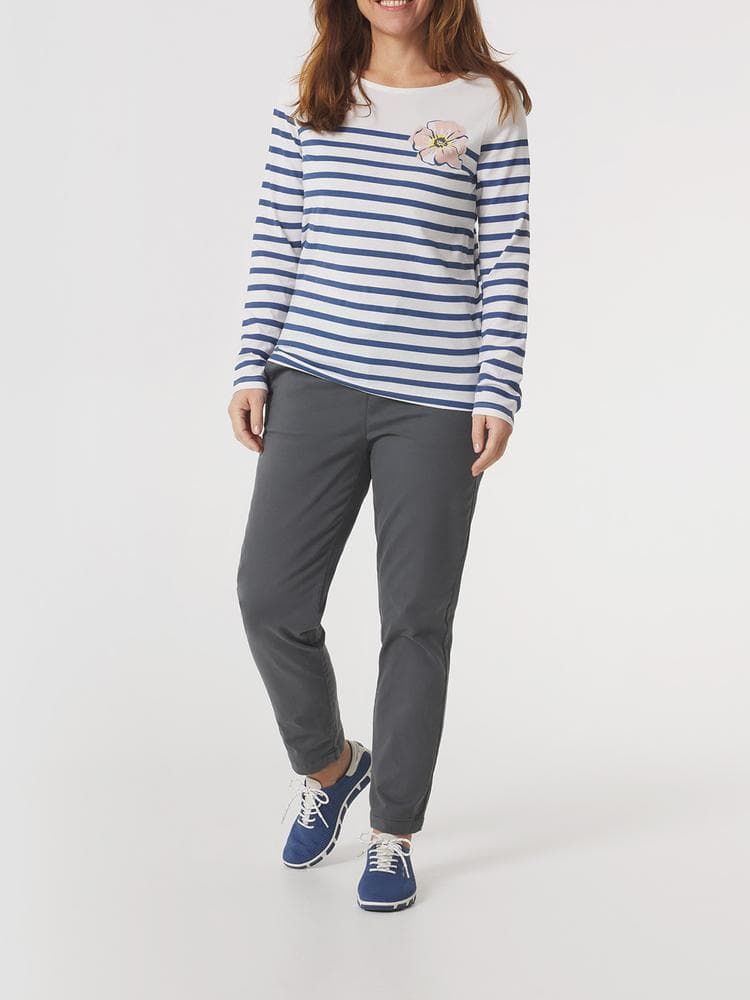 T-shirt manches longues Flowatee - Couleur blanc/ecru - Pour Femme - TBS - Taille L