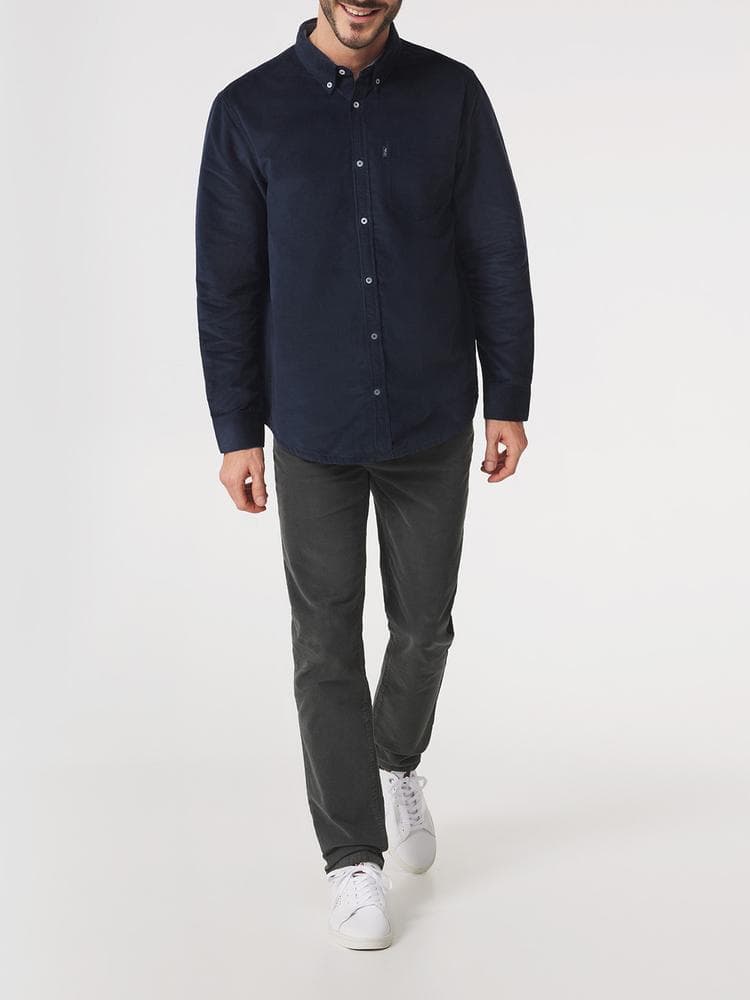 Chemise manches longues Derikche - Couleur bleu marine - Pour Homme - TBS - Taille 3XL