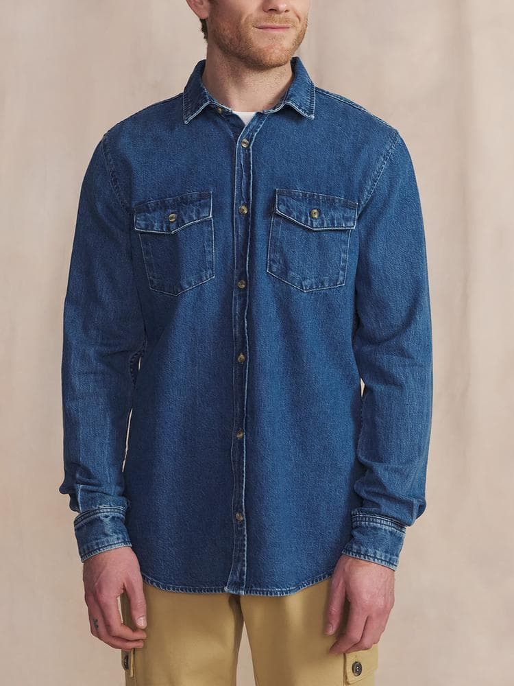 Chemise manches longues Morische - Couleur bleu - Pour Homme - TBS - Taille 3XL