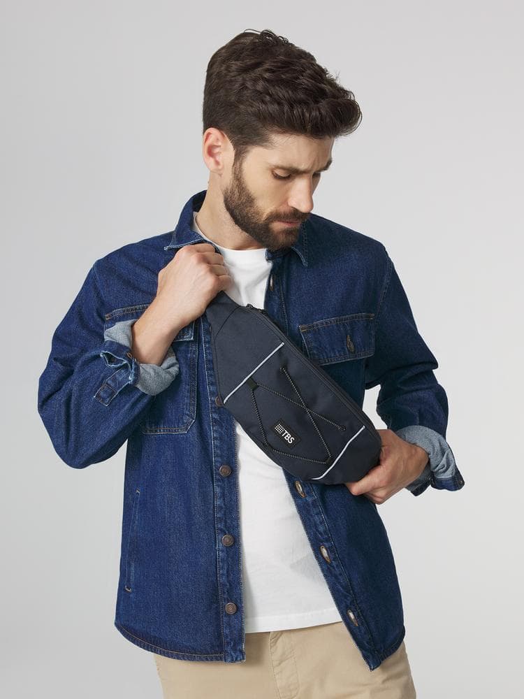 Sac banane Flexban - Couleur bleu marine - Pour Homme - TBS - Taille TU