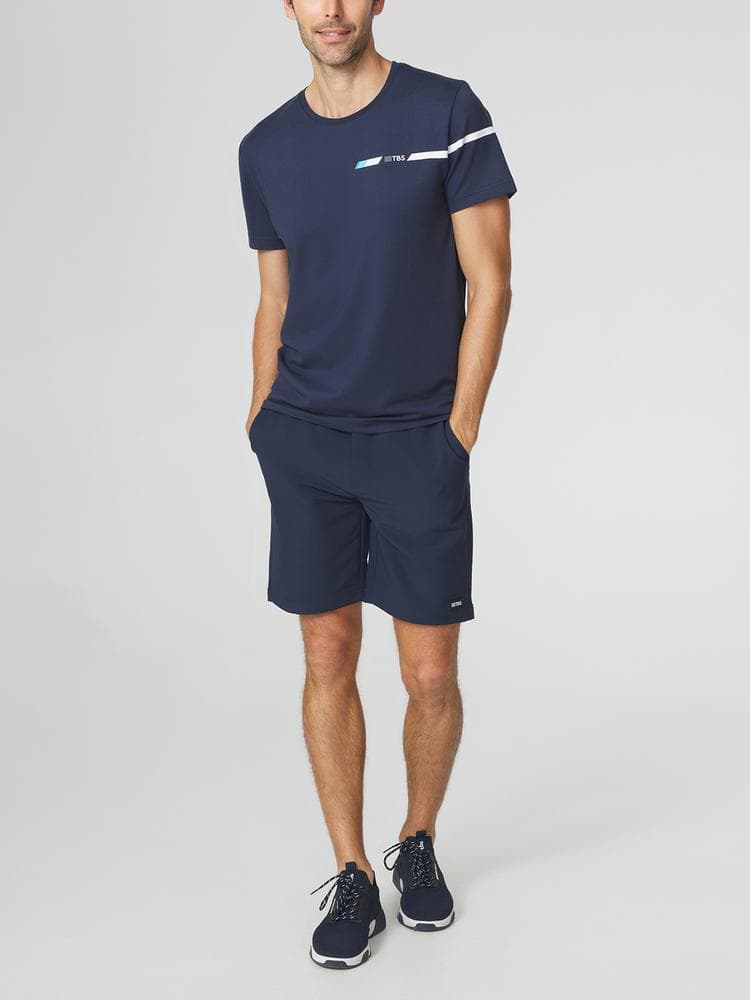 T-shirt manches courtes Bricetee - Couleur bleu marine - Pour Homme - TBS - Taille XL