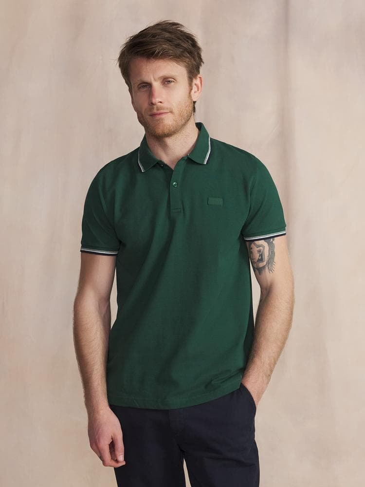 Polo manches courtes Yvanepol - Couleur vert - Pour Homme - TBS - Taille XL