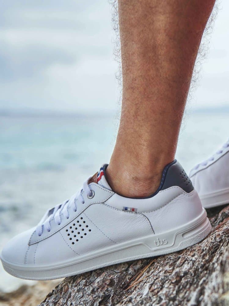 Baskets made in France Felinno pour Homme - Couleur blanc/ecru - TBS - Pointure 44