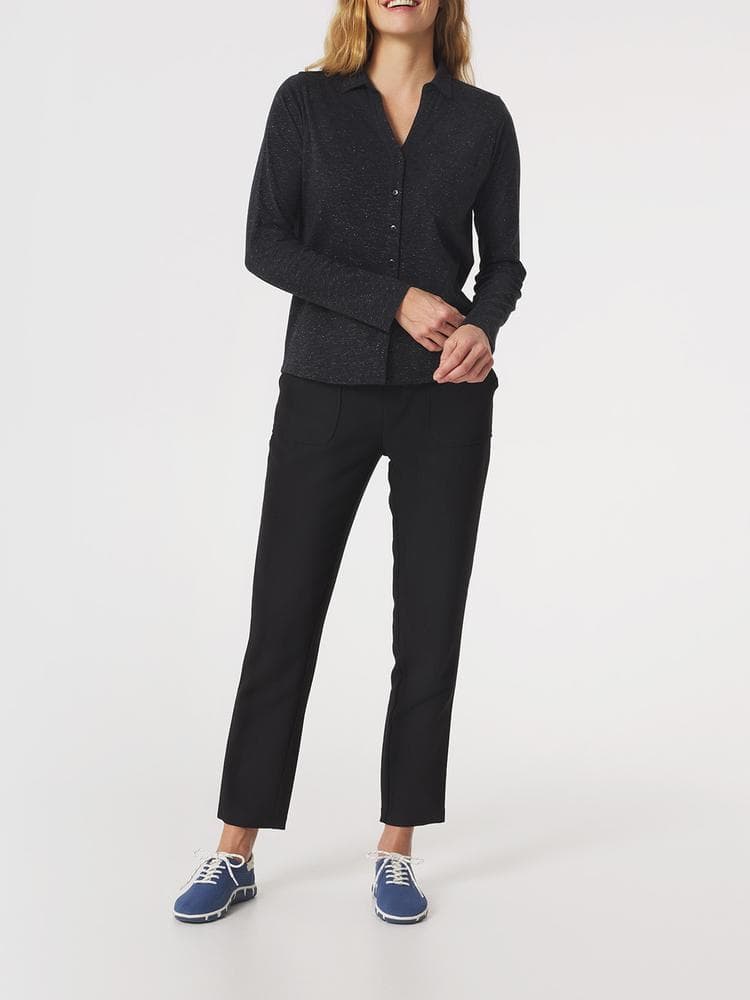 Chemise manches longues Adinache - Couleur noir - Pour Femme - TBS - Taille 38