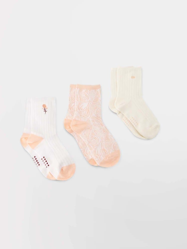 Set de chaussettes Setladie197a3 - Couleur beige - Pour Femme - TBS - Taille 35/38
