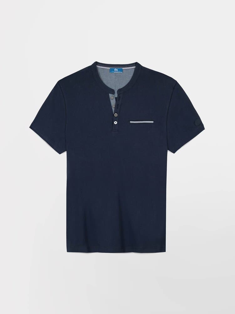 T-shirt manches courtes Blaketee - Couleur bleu marine - Pour Homme - TBS - Taille XXL