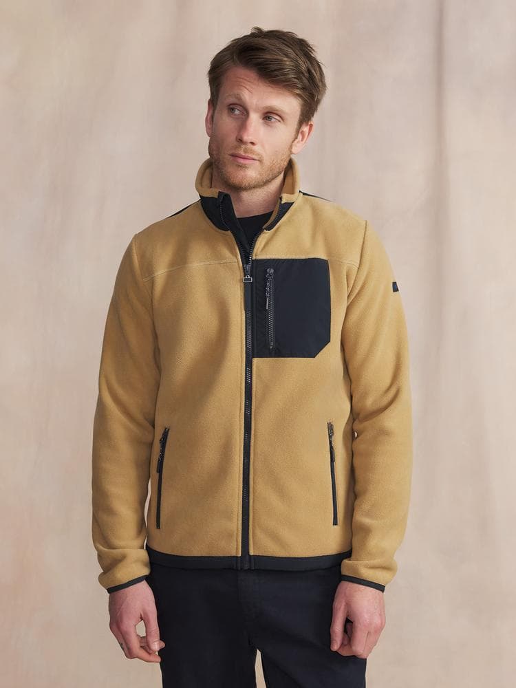 Sweat zippé Cadenzip - Couleur beige - Pour Homme - TBS - Taille 3XL