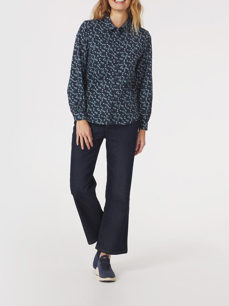 Chemise manches longues Adellche - Couleur bleu marine - Pour Femme - TBS - Taille 46