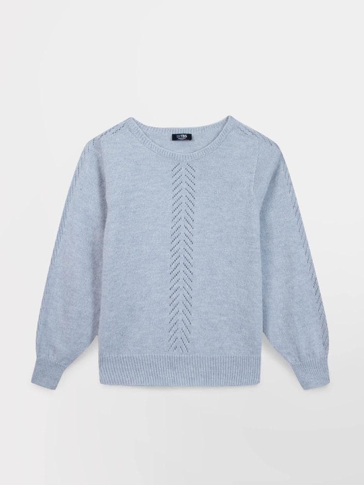 Pull fabriqué en France Victoire - Couleur bleu - Pour Femme - TBS - Taille M