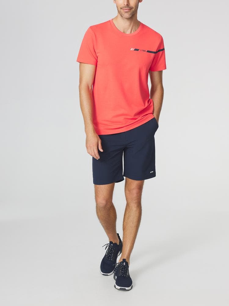 Bermuda ceinture élastiquée Flexiber - Couleur bleu marine - Pour Homme - TBS - Taille 42