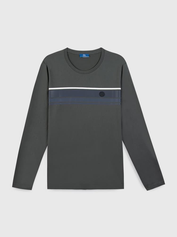 T-shirt manches longues Tarantee - Couleur vert - Pour Homme - TBS - Taille L