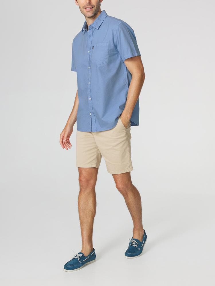 Chemise manches courtes Brodycha - Couleur bleu - Pour Homme - TBS - Taille 3XL