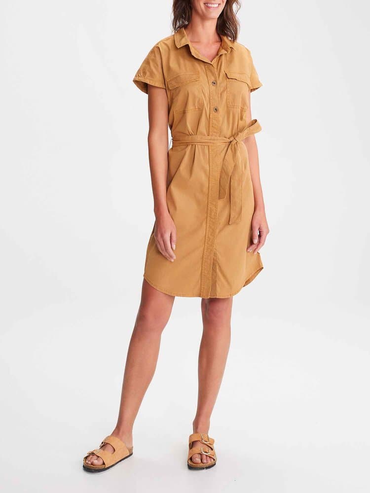 Robe courte Calvarob29265 - Couleur marron - Pour Femme - TBS - Taille 40