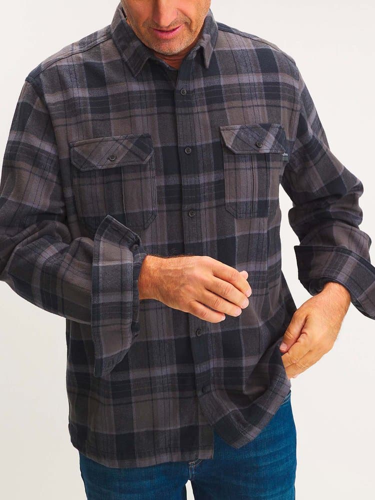 Chemise manches longues Gestisur14024 - Couleur noir - Pour Homme - TBS - Taille XL