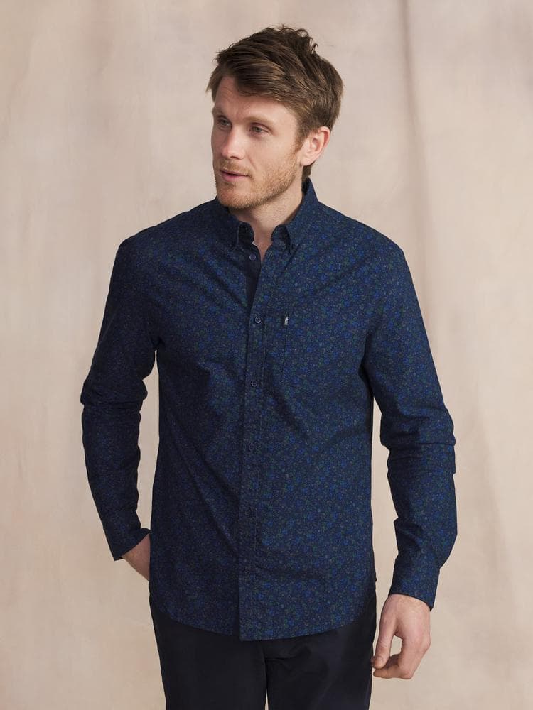 Chemise manches longues Janavche - Couleur bleu marine - Pour Homme - TBS - Taille 3XL