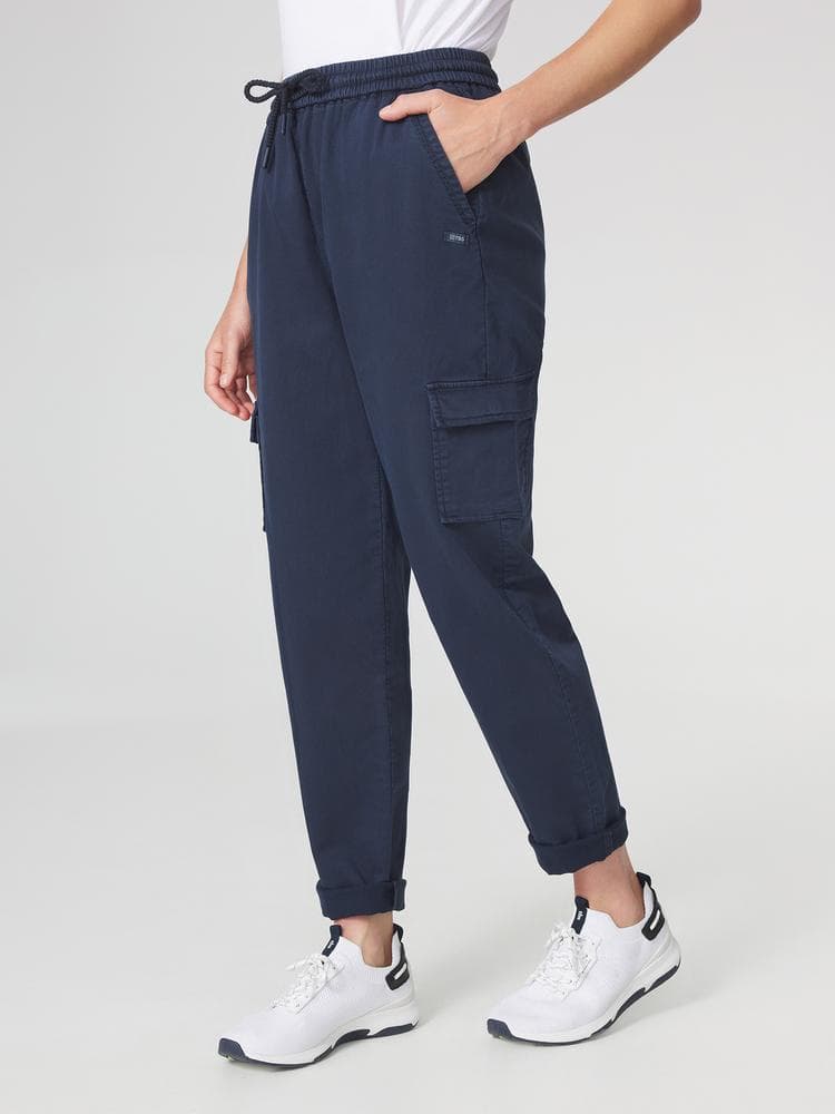 Pantalon Immaejog - Couleur bleu marine - Pour Femme - TBS - Taille 48