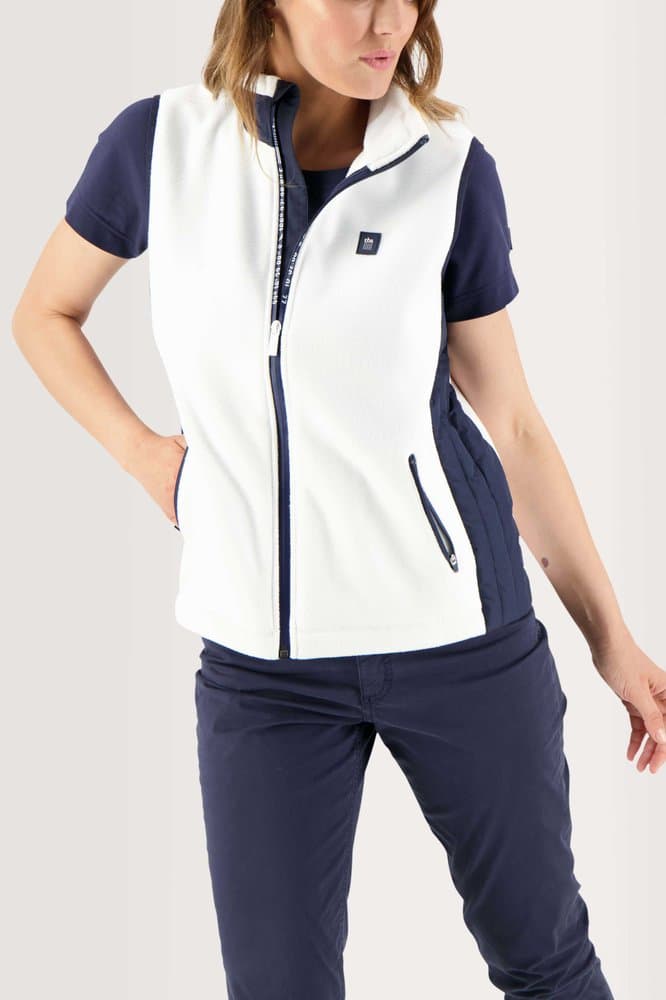 Sweat zippé Elizasan - Couleur blanc/ecru - Pour Femme - TBS - Taille L