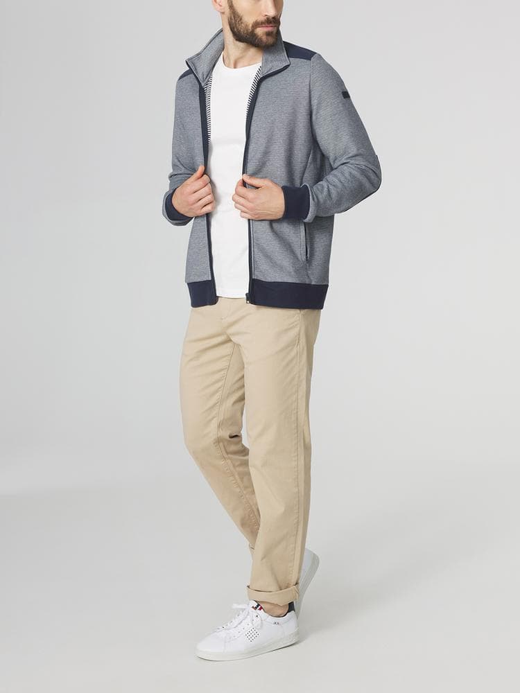 Sweat zippé Cairogil - Couleur bleu marine - Pour Homme - TBS - Taille S