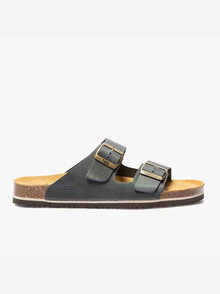 Mules Neylann pour Homme - Couleur bleu marine - TBS - Pointure 42