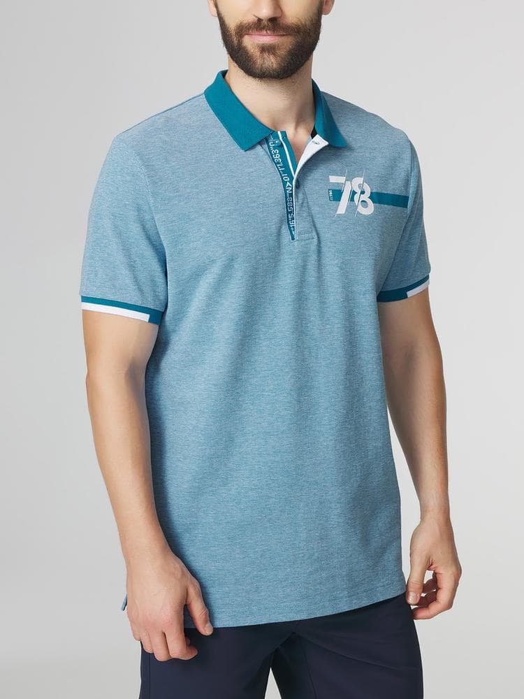 Polo manches courtes Jerodpol - Couleur bleu - Pour Homme - TBS - Taille 3XL